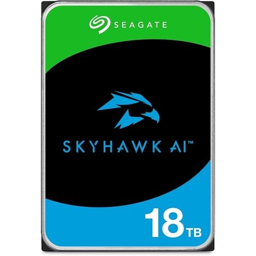 Seagate Skyhawk AI 18TB 7200RPM 256MB SATA3 6Gbit/sn ST18000VE002 7/24 HDD