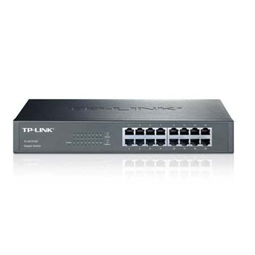 TP-Lınk TL-SG1016D 16 Port 10/100/1000 Yonetılemez Rack Mount Swıtch