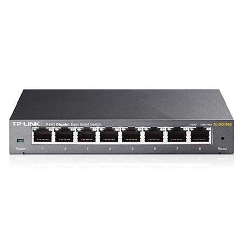 TP-Lınk TL-SG108E 8 Port 10/100/1000 Yonetılebılır Desktop Swıtch