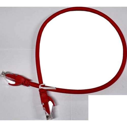 Ager AC-602-0025/R 25CM UTP CAT6 Patch Kablo Kırmızı Cu, Lszh Awg 26/7