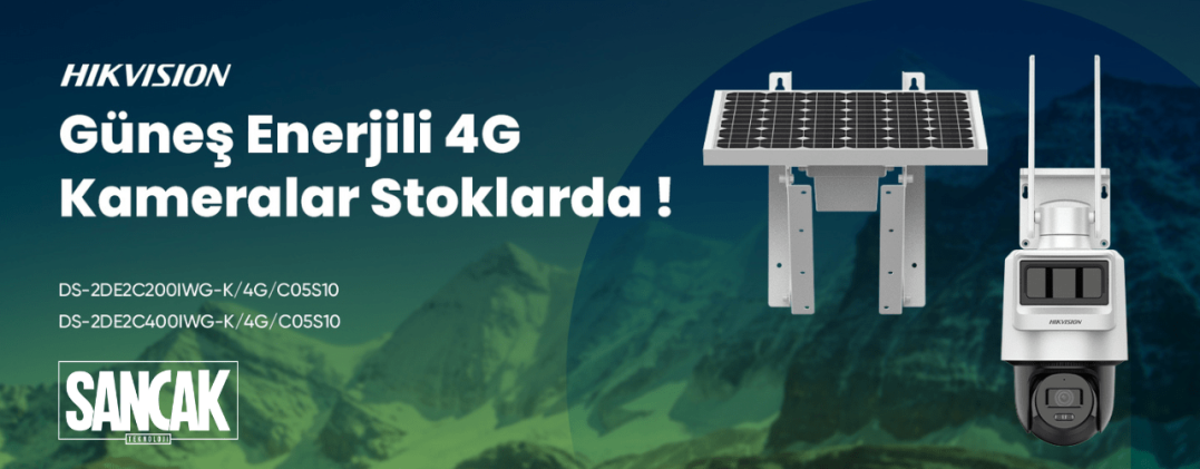Kesintisiz ve Sorunsuz Solar Kameralar Stoklarda