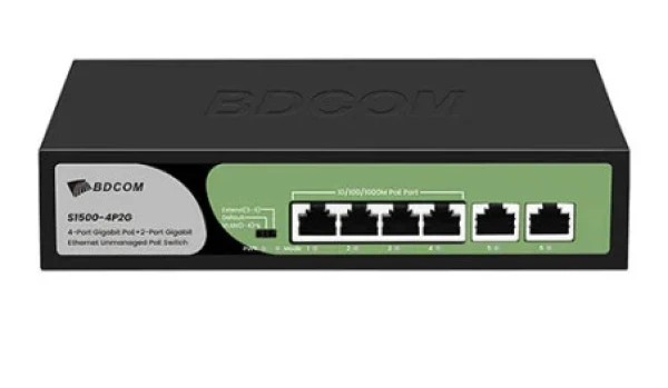 BDCOM S1500-4P2G 4XGE 2XUPLİNK GE POE 60W
