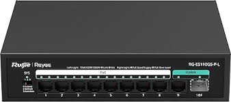 RG-ES110GS-P-L, 10-Portlu 10/100/1000 Mbps Yönetilmeyen PoE Anahtarı