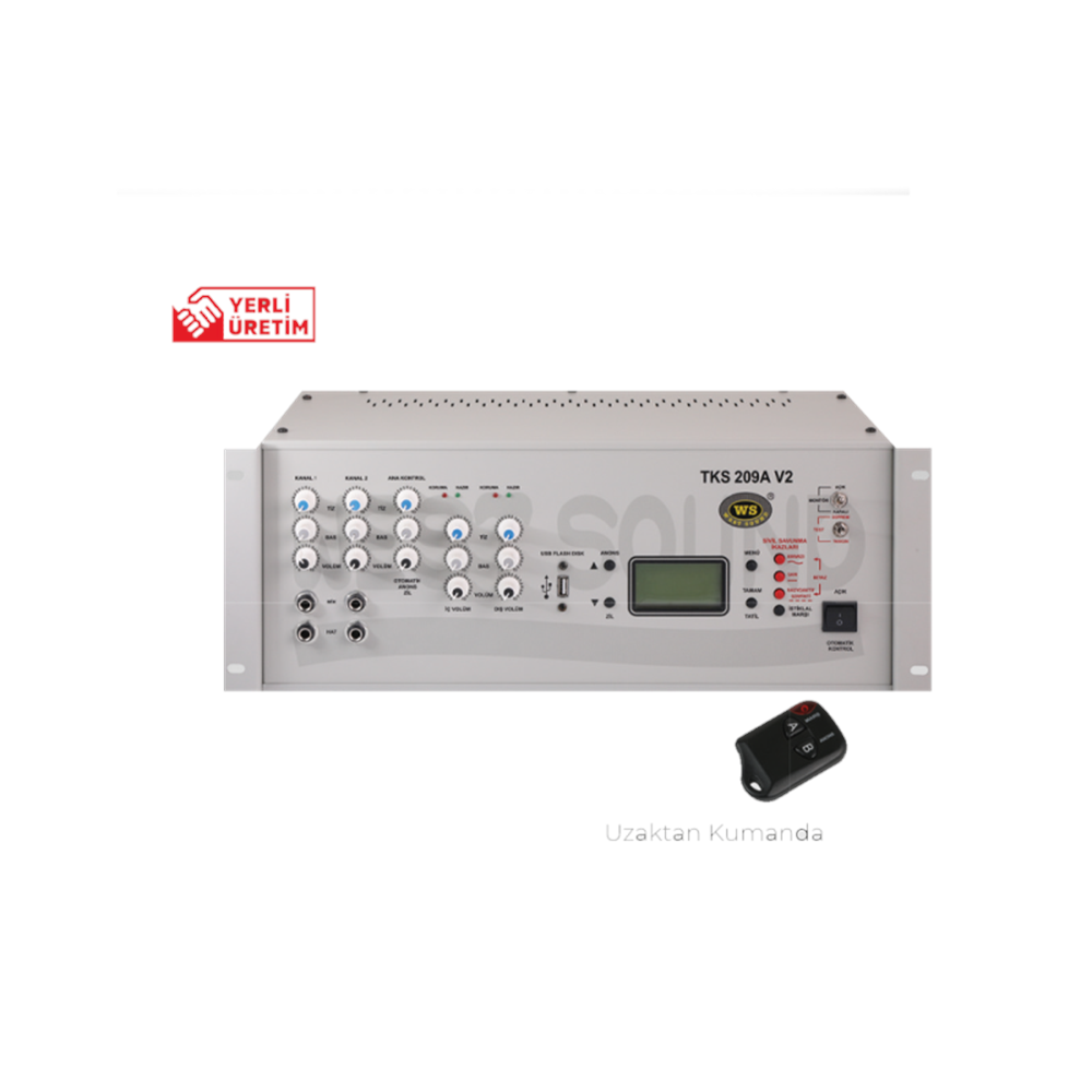 West Sound TKS 209 A V2 USB GİRİŞLİ AKILLI OKUL SAATİ