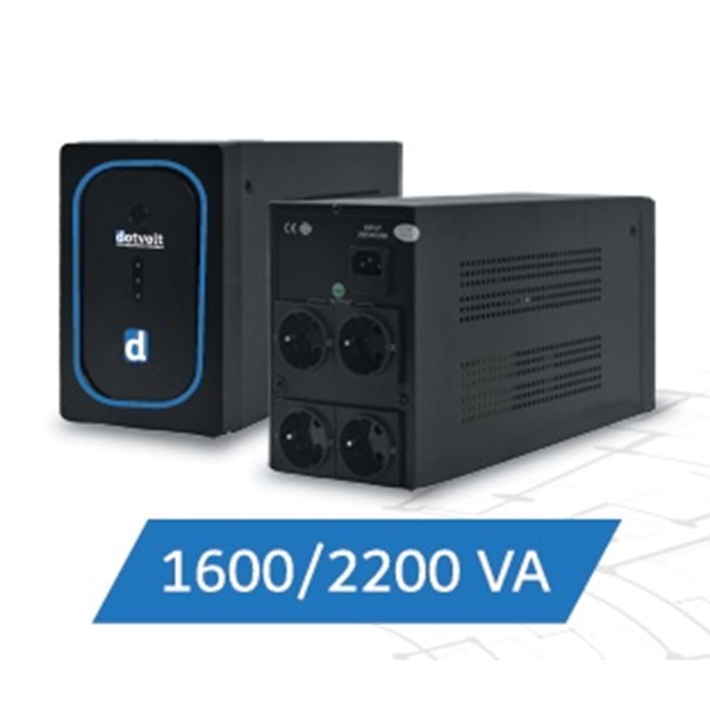 Dotvolt LN Plus 2200 VA Line İnteractive UPS 2x12v 9Ah