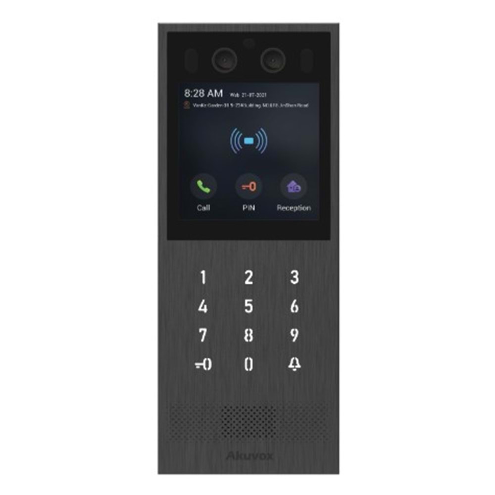 Akuvox S532 Şifre Kart Okuyuculu Zil Paneli