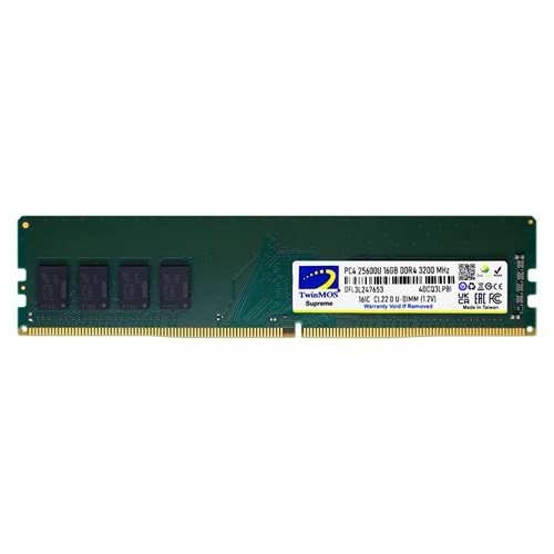 Twınmos 16GB 3200MHZ DDR4 MDD416GB3200D PC RAM