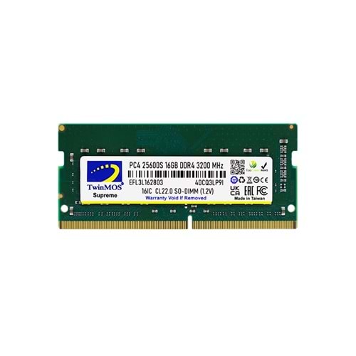 Twınmos 16GB 3200Mhz DDR4 MDD416GB3200N Notebook RAM