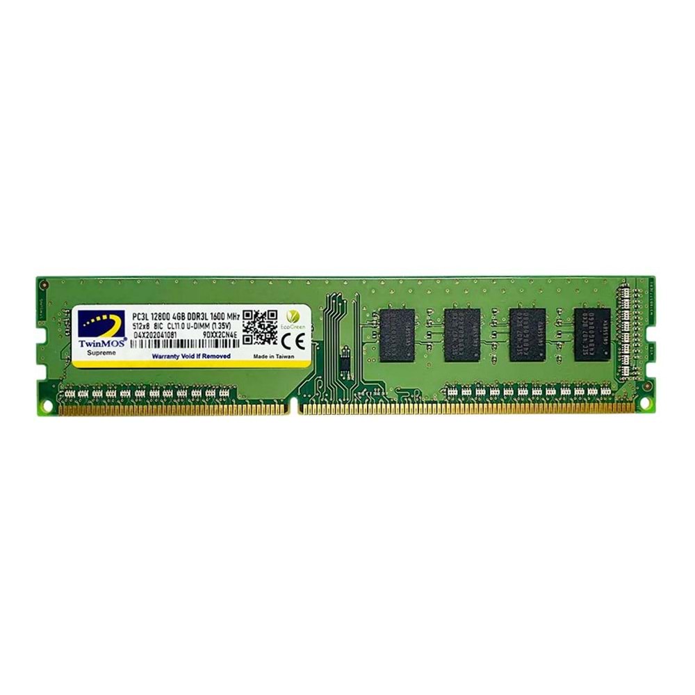 Twınmos 4GB 1600MHz DDR3 1.35V PC RAM MDD3L4GB1600D