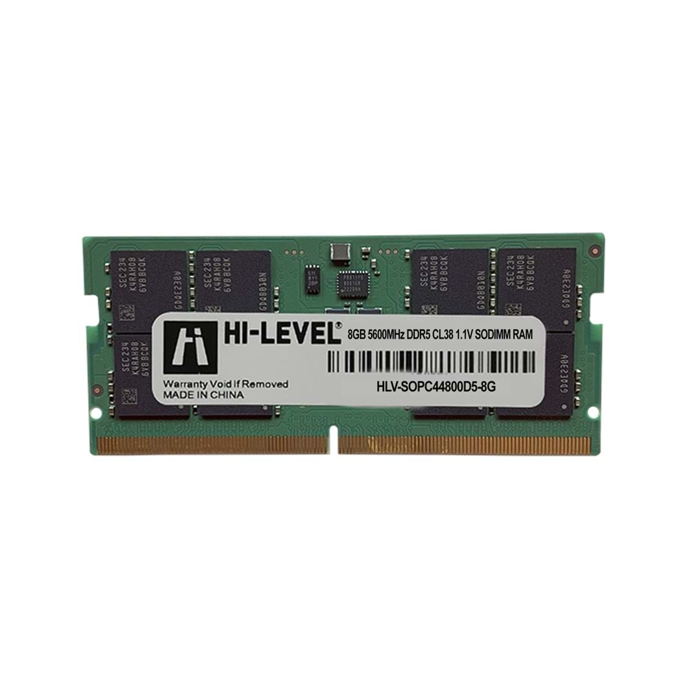 HI-Level 8GB 5600MHz DDR5 1.1V HLV-SOPC44800D5/8G Notebook RAM