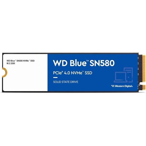 WD SN580 2 TB 4150/4150/MB/s 2280 M2 PCIE GEN4 NVME SSD WDS200T3B0E