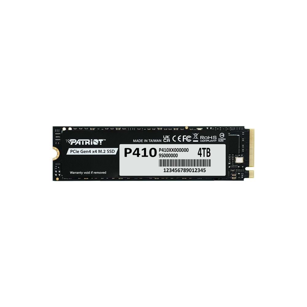 Patrıot P410 4TB 5000/4500MB/s M2 PCIE GEN4 NVME SSD P410P4TBM28H