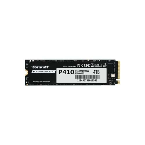 Patrıot P410 4TB 5000/4500MB/s M2 PCIE GEN4 NVME SSD P410P4TBM28H