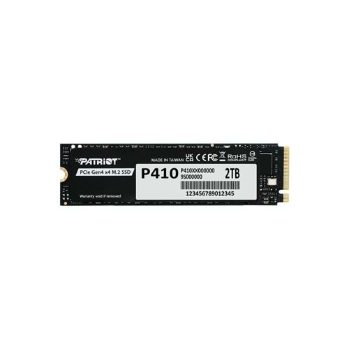 Patrıot P410 2TB 5000/4500MB/s M2 PCIE GEN4 NVME SSD P410P2TBM28H