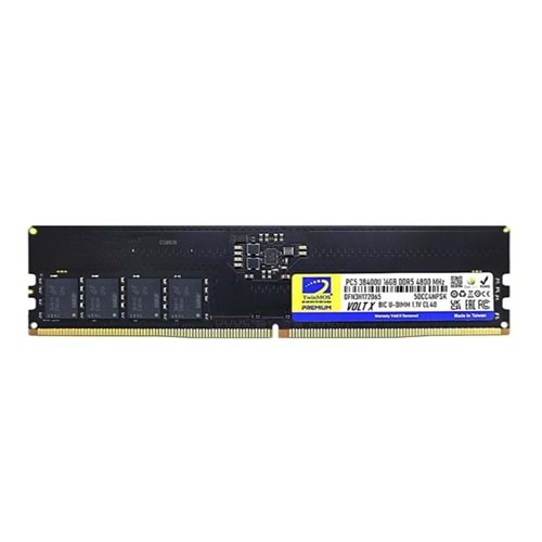 Twınmos 16GB 4800MHz DDR5 PC RAM TMD516GB4800U40