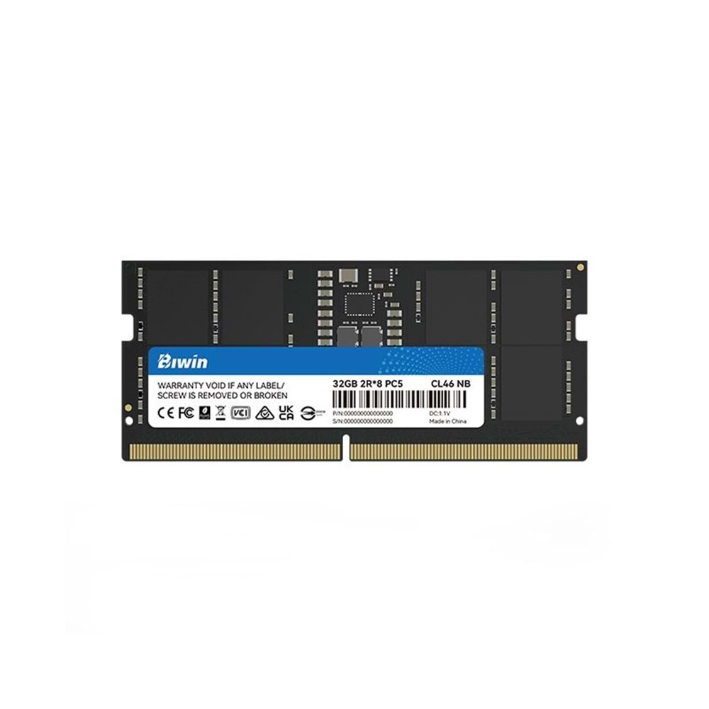 Bıwın 32GB 4800MHz DDR5 Notebook RAM Bulk B45DSBG74840B-T03B