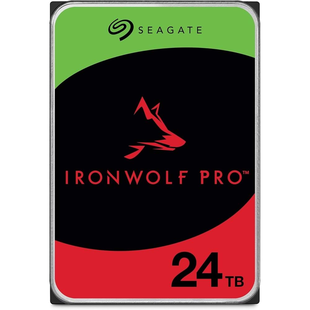 Seagate Ironwolf Pro 24TB 7200RPM 512MB SATA3 6Gbit/sn ST24000NT002 NAS HDD