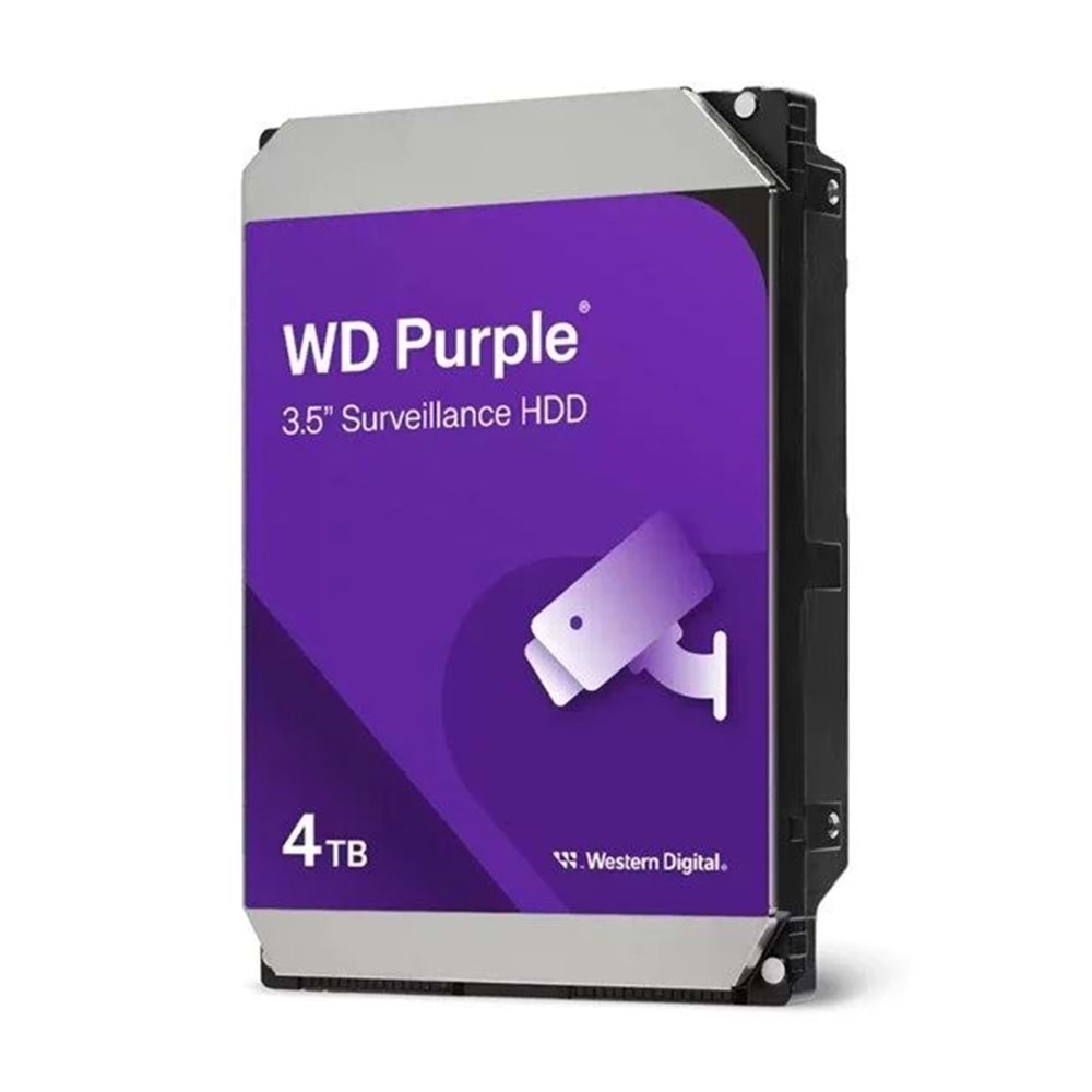 WD Purple 4TB 5400RPM 128MB SATA3 WD44PURZ 7/24 HDD Resmi Disti Garantili