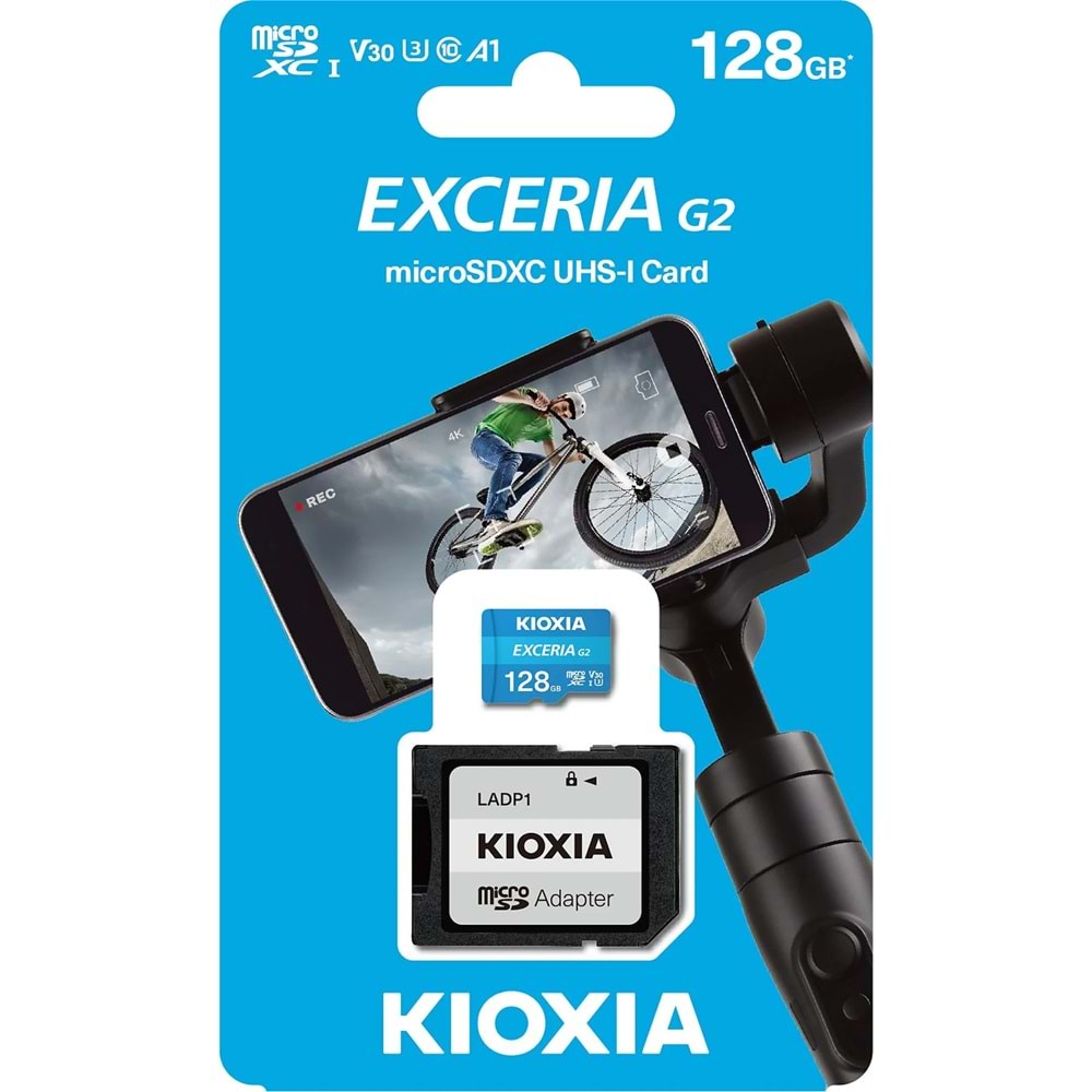 Kıoxıa Excerıa G2 128GB Mıcro Sdxc CLASS10 100/50MBs Hafıza Kartı LMEX2L128GG2
