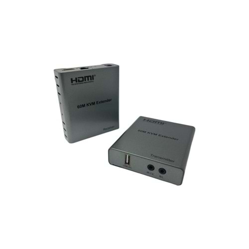 Herz NVC-KVM4K60M CAT6 60MT (2Lİ) HDMI-USB-IR Extender
