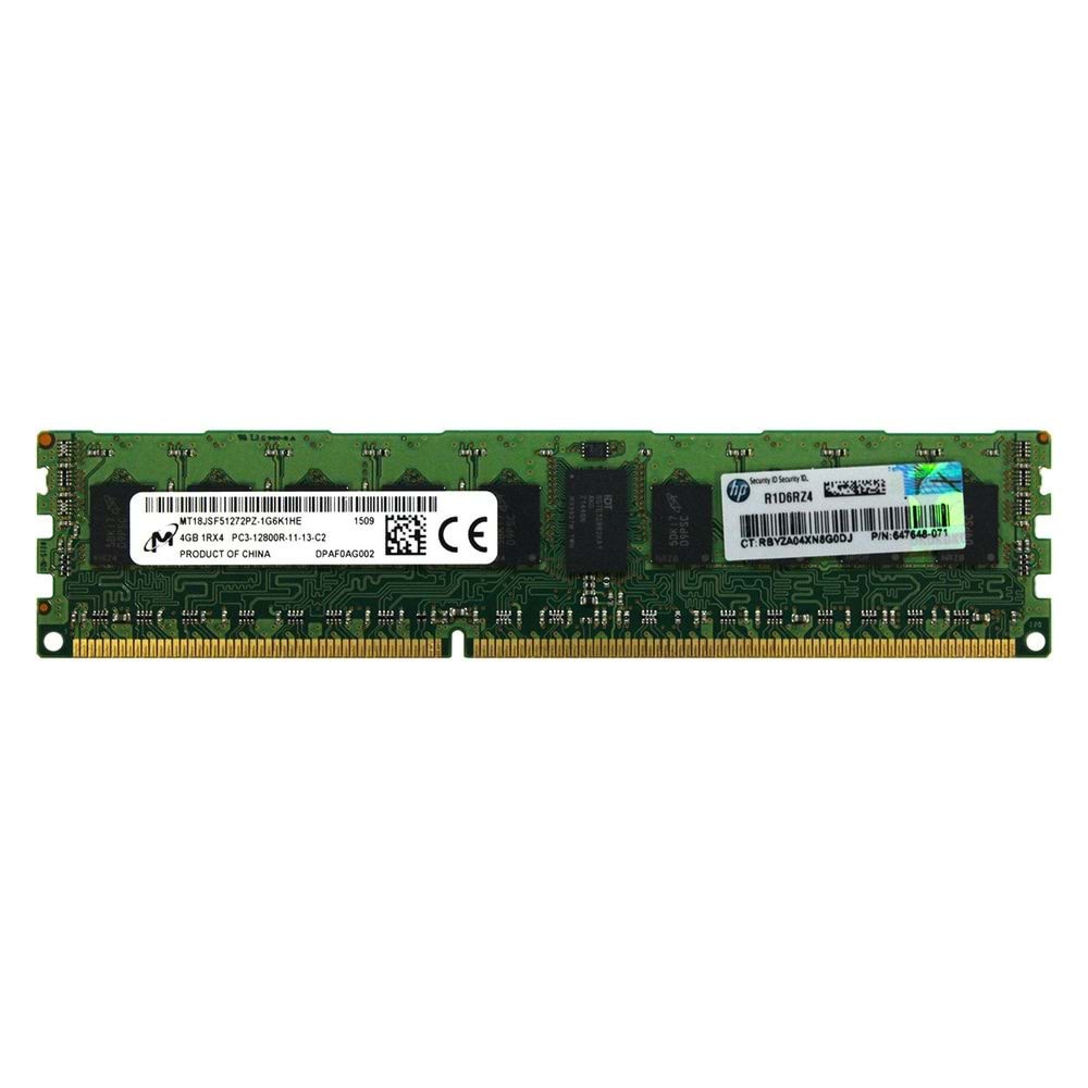 HP 647895R-B21 4GB 1600 MHZ DDR3 Ecc Server RAM