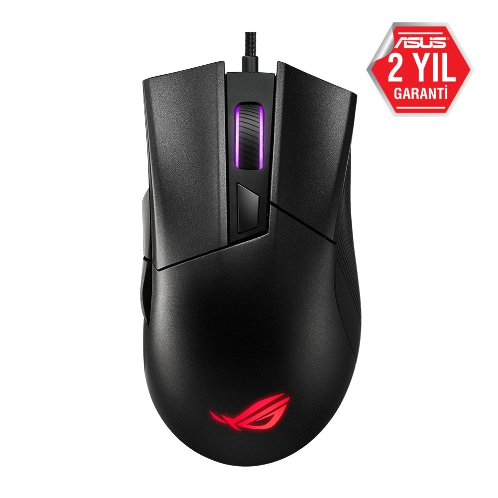 Asus P507 Rog Gladıus II Core USB 6200 DPI Aura Sync RGB Gamıng Mouse
